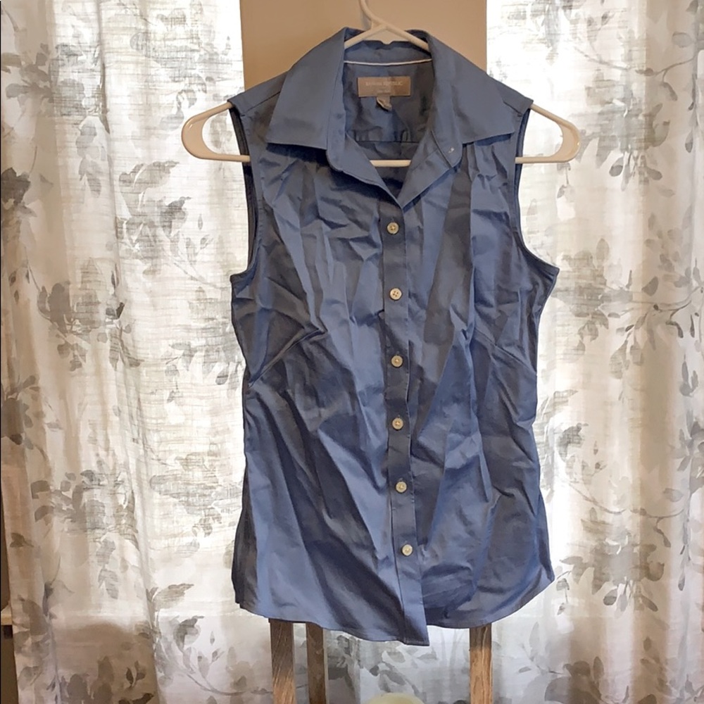 Blue Button Blouse